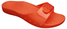 Scholl SUN  BIOMECHANICS dámské zdravotní pantofle barva červená oranžová
