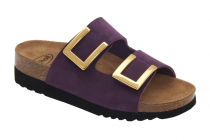 Scholl MONTEREY 2 STRAPS dámské zdravotní pantofle barva purpurová fialová