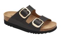 Scholl ILARY 2 STRAPS dámské domácí pantofle barva černá